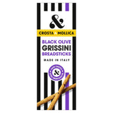 Crosta & Mollica Black Olive Grissini Breadsticks 140g