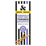 Crosta & Mollica Torinesi Parmesan & Poppy Seed Breadsticks 120g