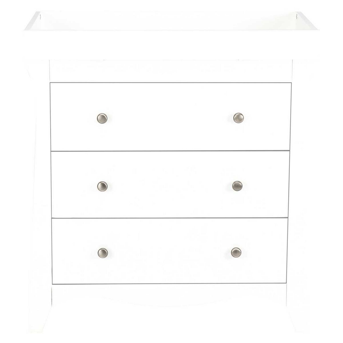 CuddleCo Clara 3 Drawer Dresser & Changer White