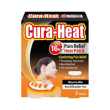 Cura-Heat Heat Patch Pain Relief Neck Direct To Skin 3 per pack
