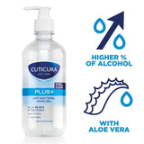 Cuticura Plus Antibacterial Unfragranced Hand Gel 77% Alcohol 500ml