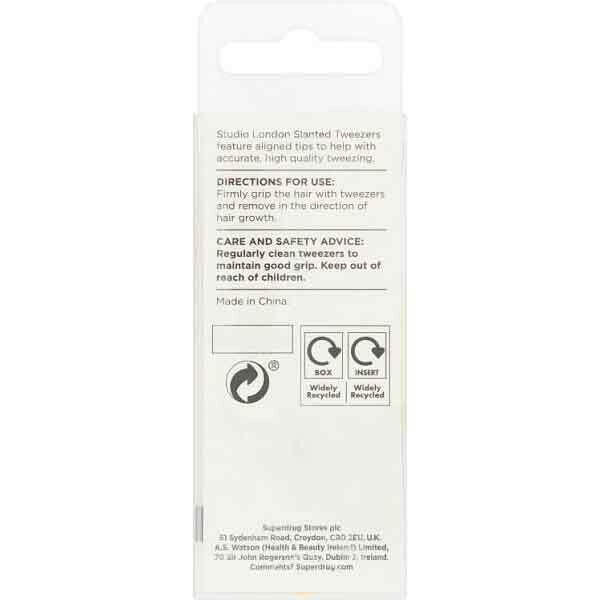 Studio London Slant Tip Rose Gold Tweezer GOODS Superdrug