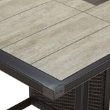 Agio McKenzy 7 Piece High Dining Wicker Patio Set + Cover - McGrocer