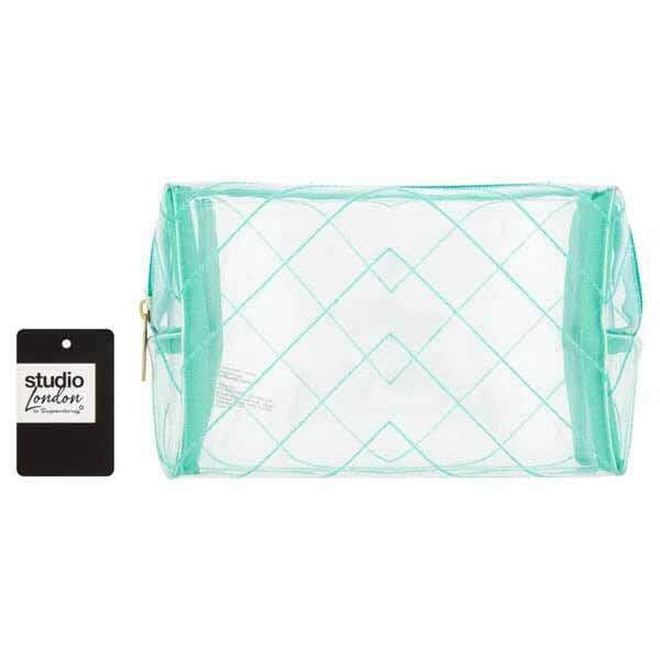 Studio Pvc Organizer Stitching Teal GOODS Superdrug