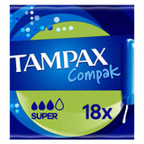 Tampax Compak Super Tampons Applicator 18X GOODS Boots