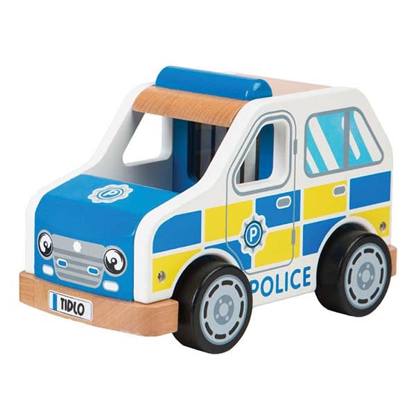 Tidlo Wooden Police Car Toy GOODS Superdrug