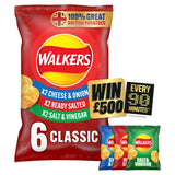 Walkers Classic Variety Multipack Crisps 6x25g GOODS Sainsburys