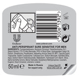 Sure Men Sensitive Antiperspirant Deodorant Stick 50ml GOODS Superdrug