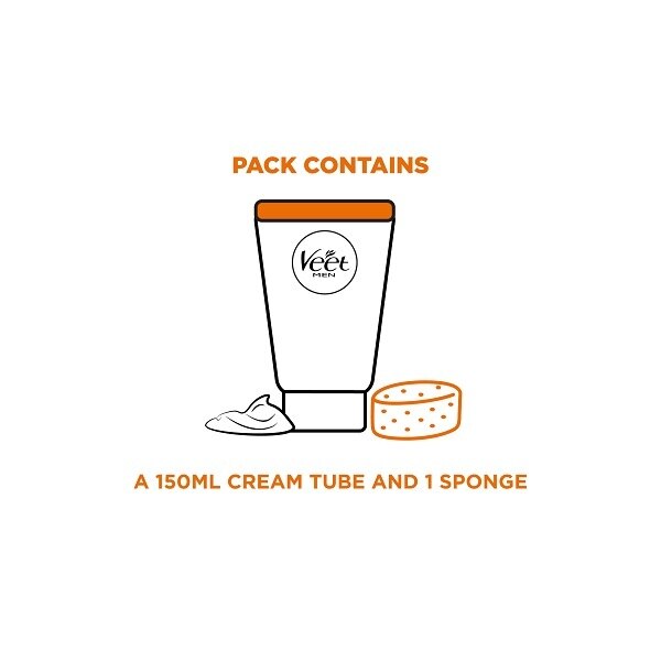 Veet Men In Shower Hair Removal Cream Body Normal 150ml GOODS Superdrug