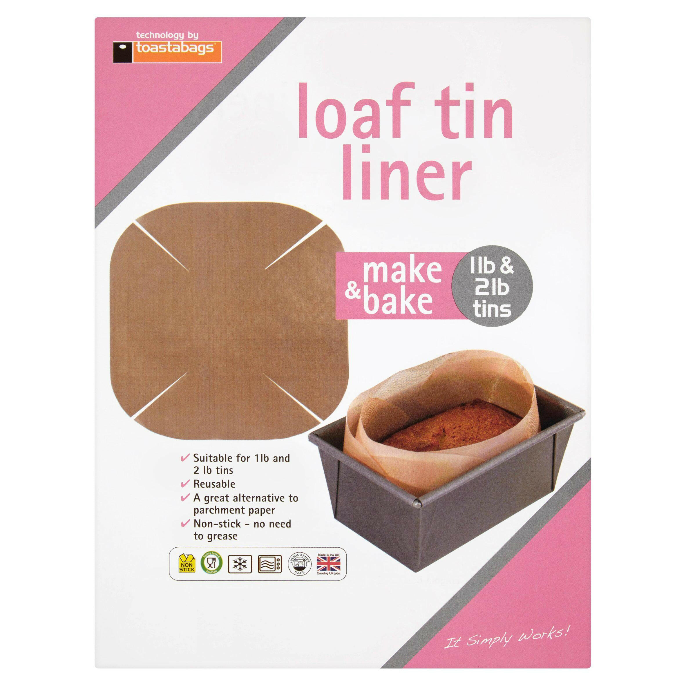 Toastabags Loaf Tin Liner Foil food bags & storage Sainsburys