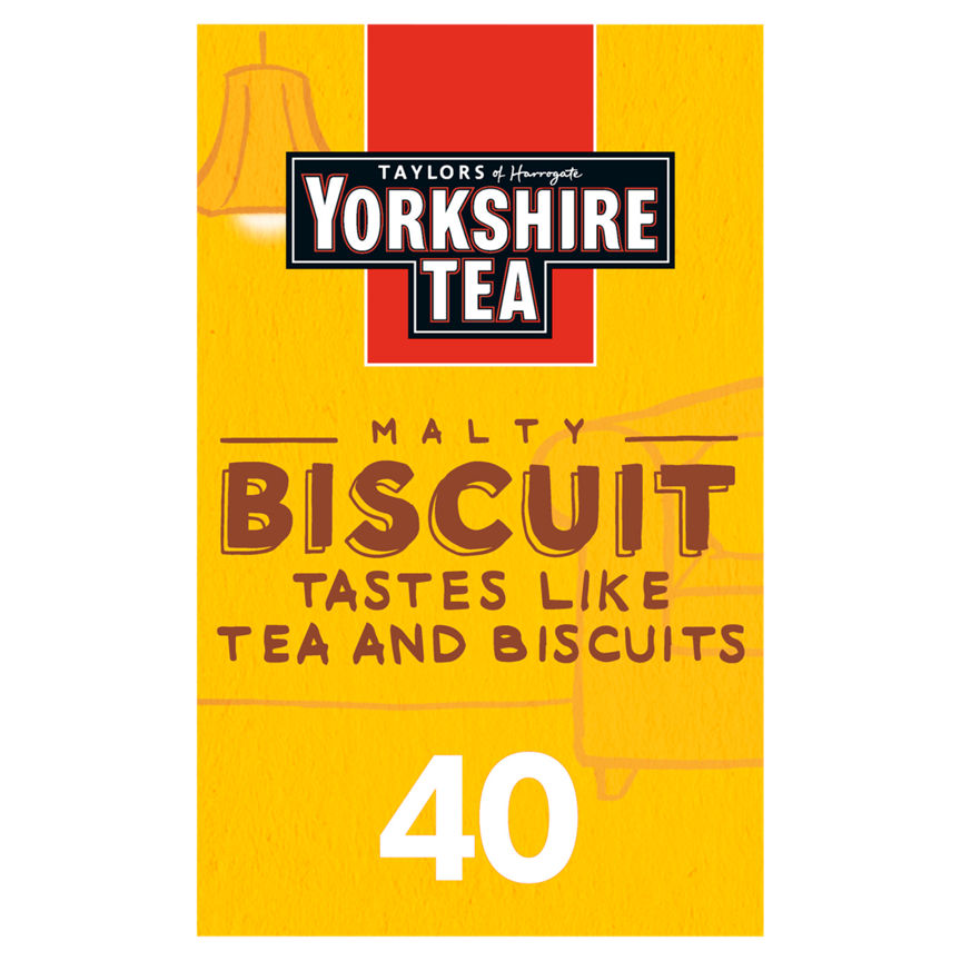 Taylors of Harrogate Yorkshire Tea Biscuit Brew 40 Tea Bags GOODS ASDA