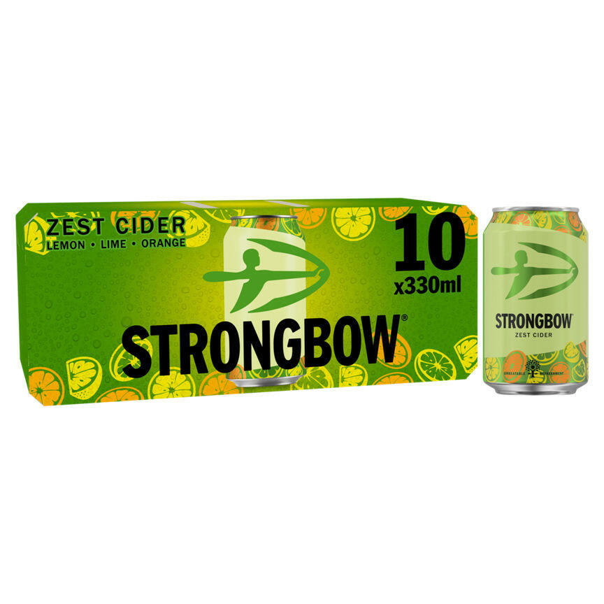 Strongbow Zest Cider 10x330ml GOODS ASDA