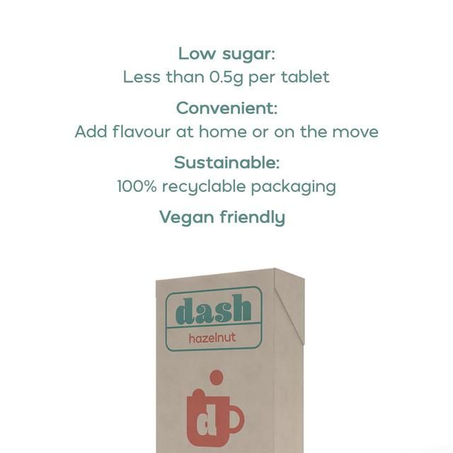 Dash Low Sugar Hazelnut Flavouring Tablets 30 per pack