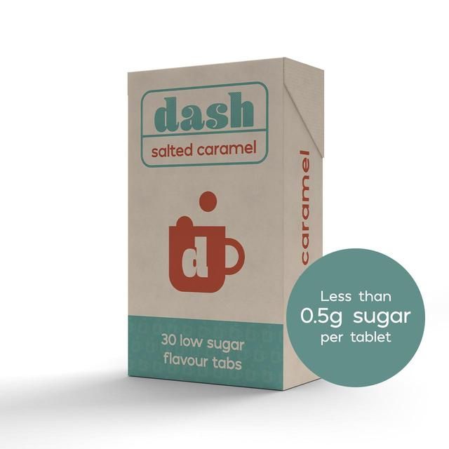 Dash Low Sugar Salted Caramel Flavouring Tablets 30 per pack