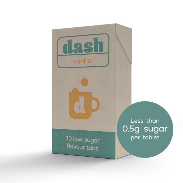 Dash Low Sugar Vanilla Flavouring Tablets 30 per pack