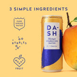 DASH Mango Infused Sparkling Water 4 x 330ml