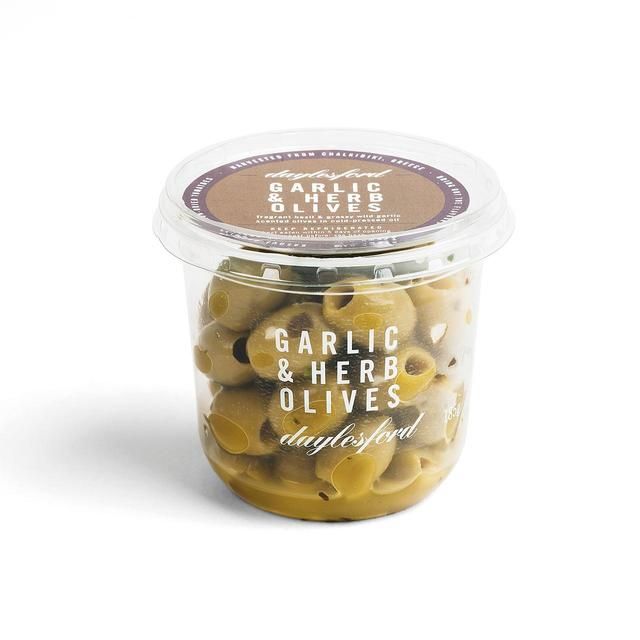 Daylesford Organic Garlic & Herb Olives 185g