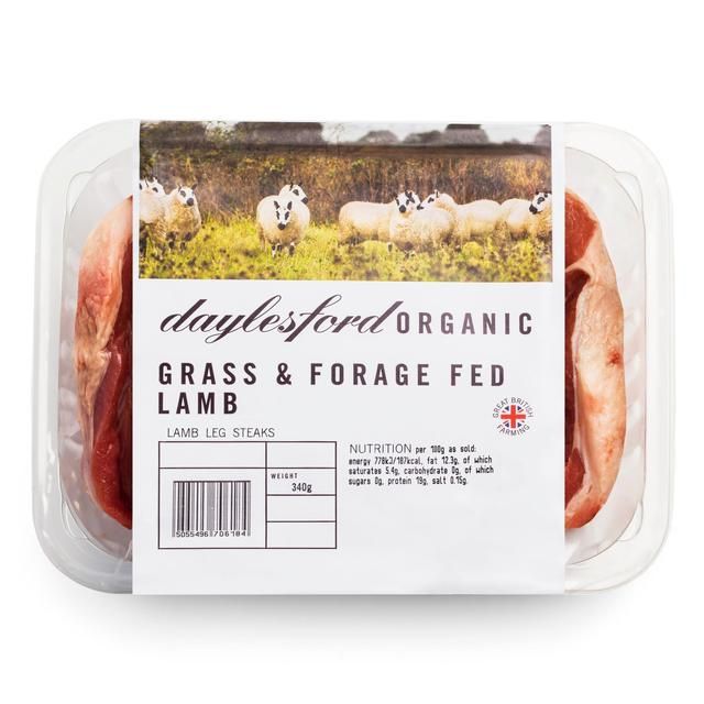 Daylesford Organic Lamb Leg Steak 340g