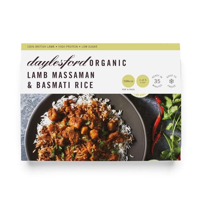 Daylesford Organic Lamb Massaman Curry with Basmati Rice 700g