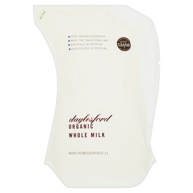 Daylesford Organic Whole Milk Unhomogenised 1L