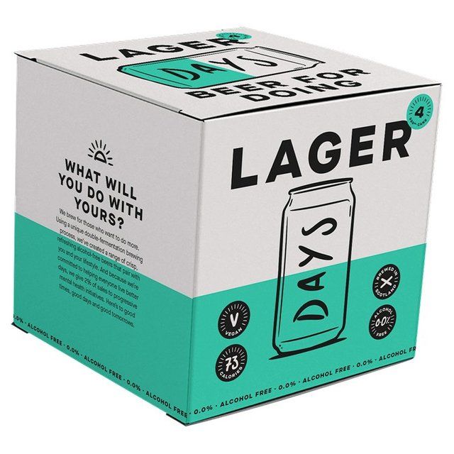 Days 0.0% Alcohol Free Lager Cans 4 x 330ml