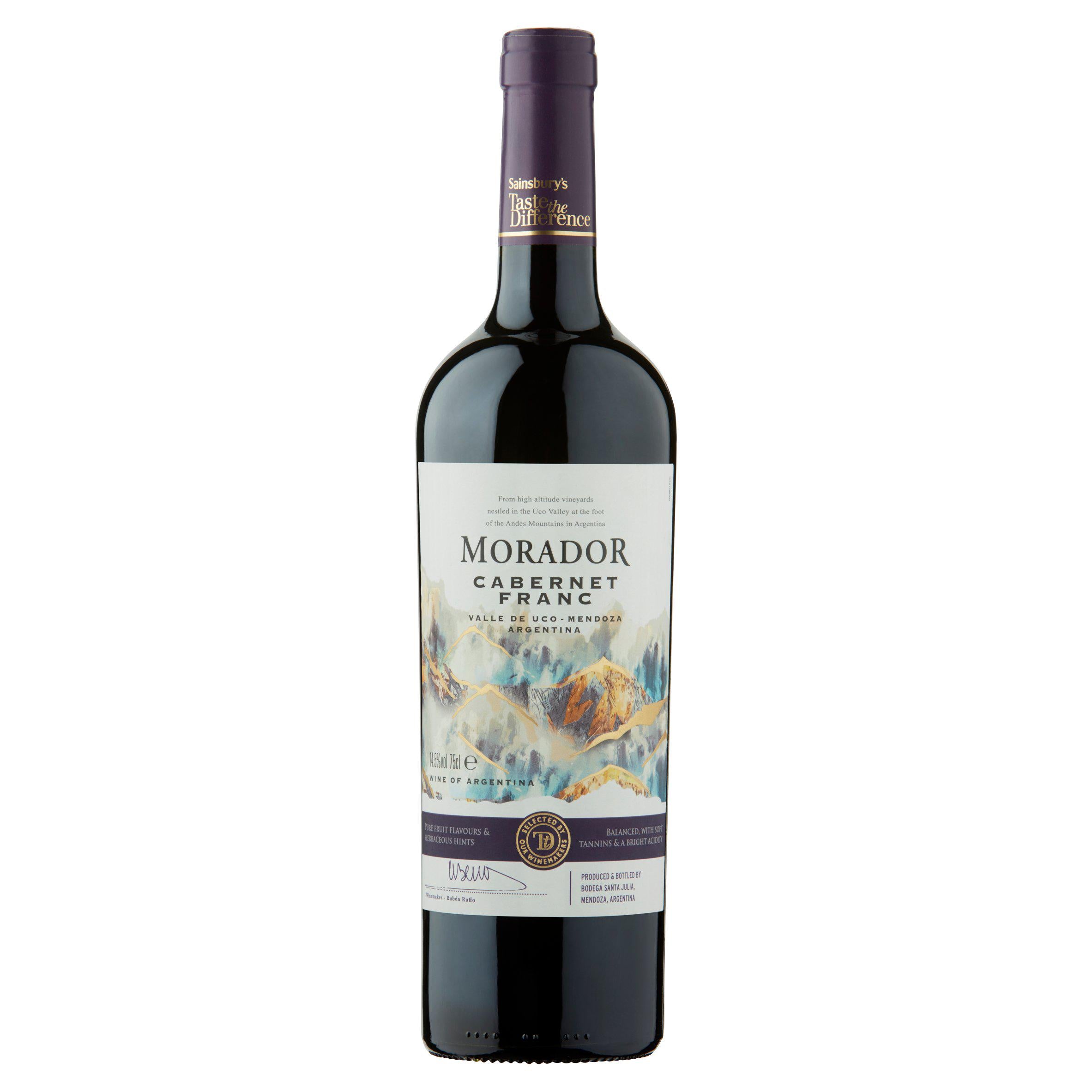 Sainsbury's Morador Cabernet Franc, Taste the Difference 75cl - McGrocer