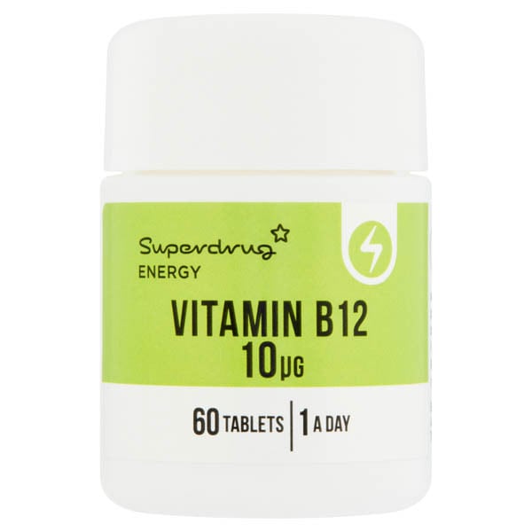 Superdrug Energy Vitamin B12 10ug x60 GOODS Superdrug