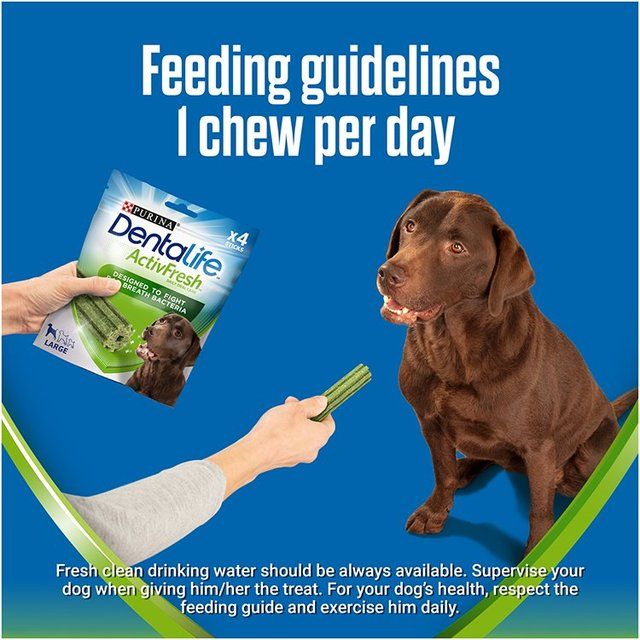 Dentalife ActivFresh Large Dental Chicken Dog Chews 142g