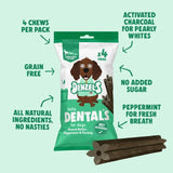 Denzel's Daily Dentals For Large Dogs Peanut Butter Peppermint & Parsley 120g