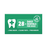 Denzel's Daily Dentals Medium Dog Peanut Butter Peppermint & Parsley 28 x 30g