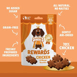 Denzel's Meaty Rewards Chicken & Mango Rosettes Dog Treats 70g