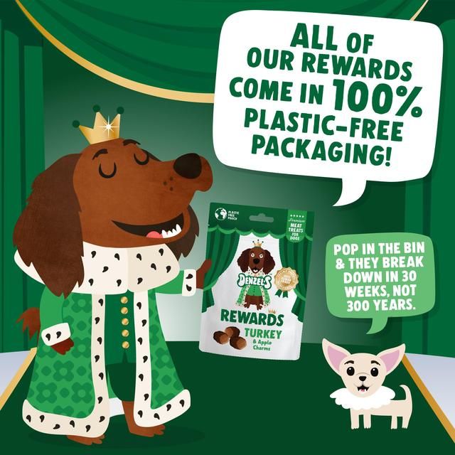 Denzel's Premium Rewards Turkey & Apple Charms 70g