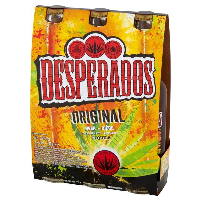 Desperados Tequila Lager Beer Bottles 3 x 330ml