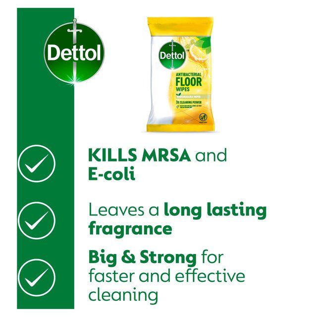 Dettol Antibacterial Extra Large Floor Wipes 25 per pack