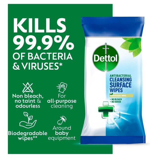 Dettol Antibacterial Multi Surface Cleaning Wipes 126 per pack
