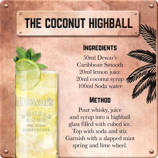 Dewars 8 Year Old Caribbean Smooth Blended Scotch Whisky 70cl