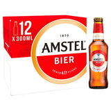 Amstel Lager Beer Bottles 12 x 300ml - McGrocer