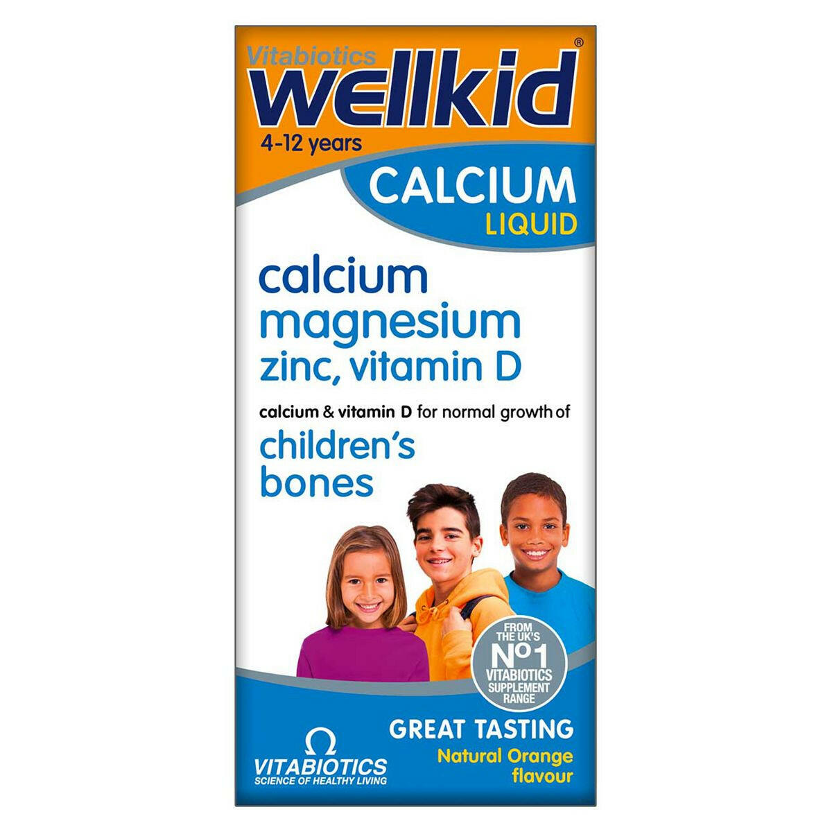 Vitabiotics Wellkid Calcium Liquid 150ml Calcium Supplements & Tablets Boots
