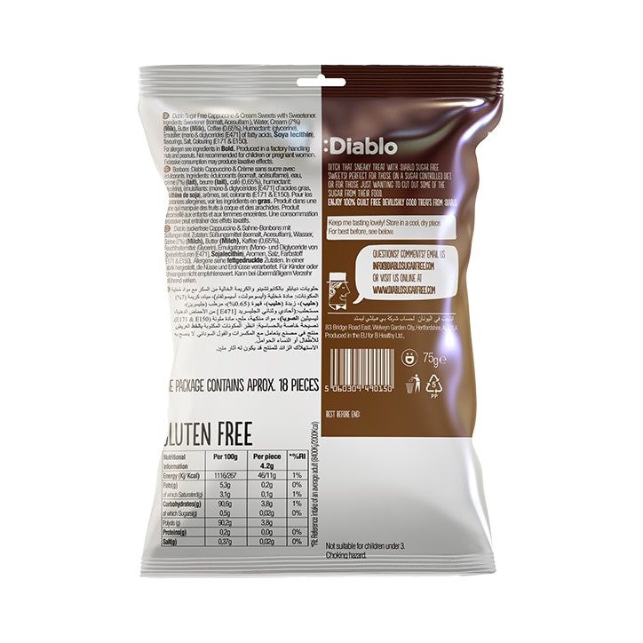 Diablo Sugar Free Strawberry & Cream Sweets 75g