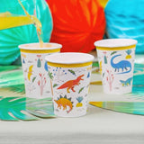 Dinosaur Recyclable Paper Party Cups 8 per pack