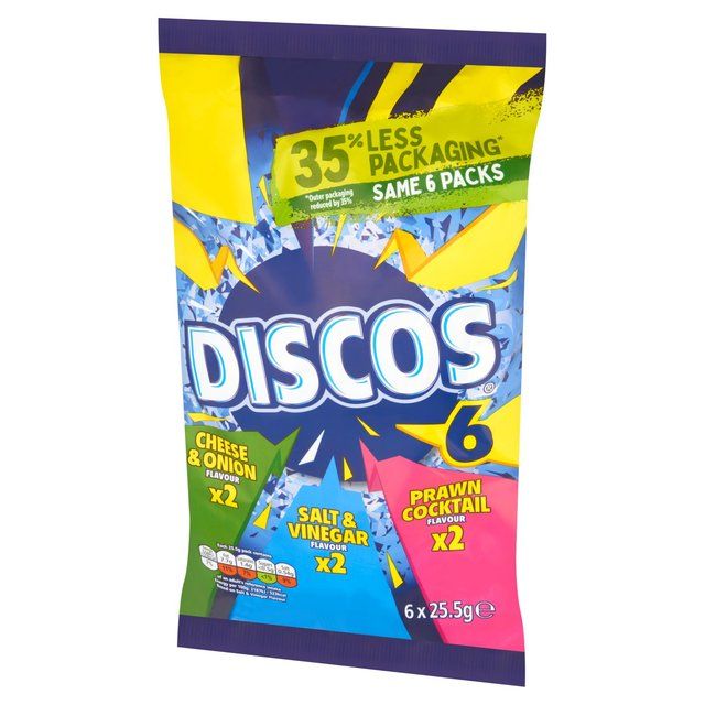 Discos Variety Multipack Crisps 6 x 25.5g