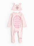 Disney Unisex Piglet Sleepsuit & Hat Set 9-12 months