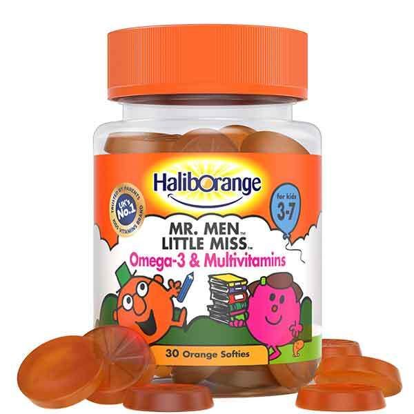DNR Haliborange Mr Men Little Miss Omega-3 Multivitamin 30s