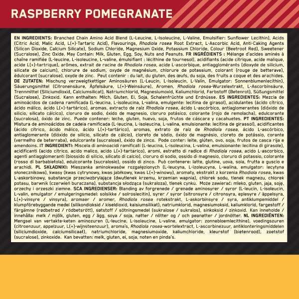 DNR Optimum Nutrition Bcaa Raspberry & Pomegranate 266G