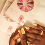 DNR Superdrug Studio London False Nails Orange Swirls