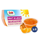 Dole Mandarins In Orange Jelly Pots Multipack 4 x 123g