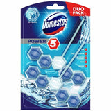 Domestos Power 5 Toilet Rim Block Ocean 2 per pack