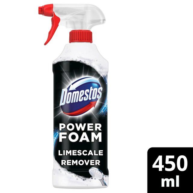 Domestos Power Foam Toilet & Bathroom Cleaner Spray Limescale Remover   450ml