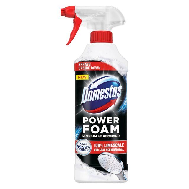 Domestos Power Foam Toilet & Bathroom Cleaner Spray Limescale Remover   450ml