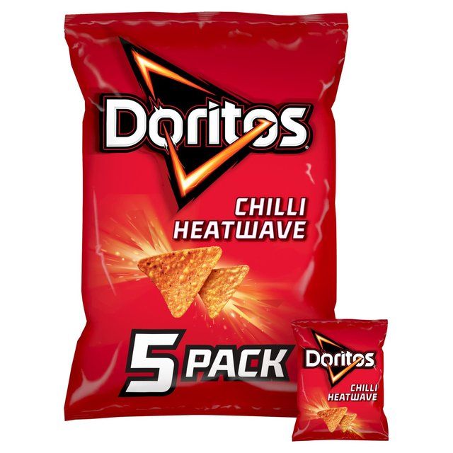 Doritos Chilli Heatwave Tortilla Chips Multipack Crisps 5 per pack
